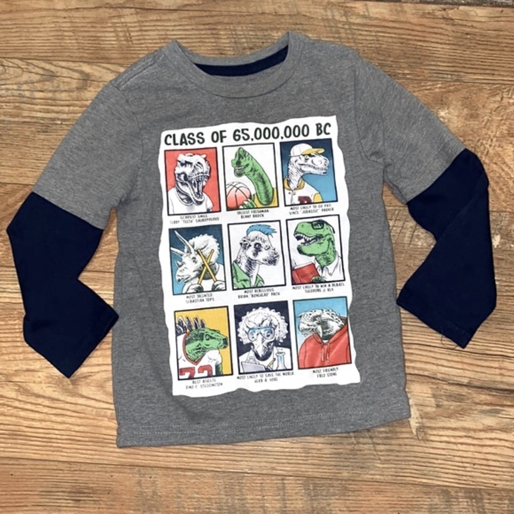 🛍️4/$20🛍️ 365 Kids Garanimals Dino Class Boy’s Shirt